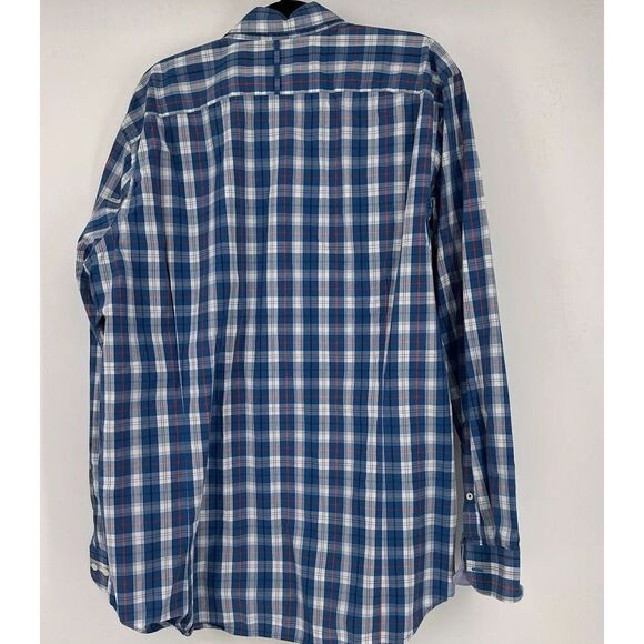 Banana Republic Tailor Slim Fit Striped Collared Long Sleeve Shirt Mens Size XXL - Picture 4 of 9